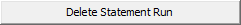 Delete Statement Run button