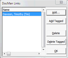 Docman links window