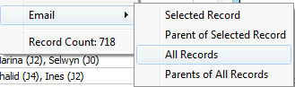 Email all records from grid (cut down)