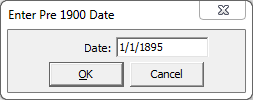 Enter pre-1900 date