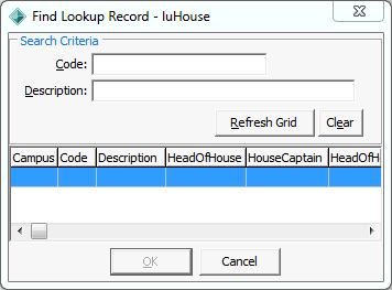 Find Lookup Record - luHouse window