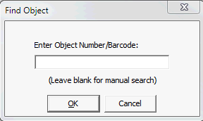 Find Object window