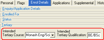 Future Student Maintenance - Enrol Details tab (v61, what's new)