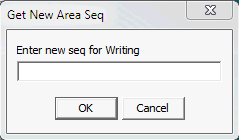 Get New Area Seq window