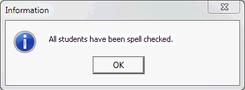 Information dialog window