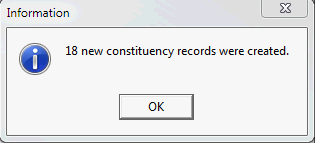 Information - newconstituencies created