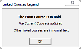 Linked Courses Legend