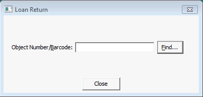 Loan Return window