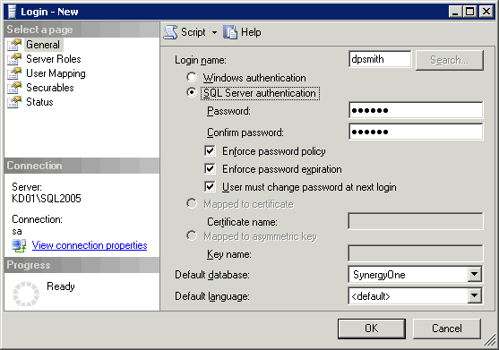 Login - New window