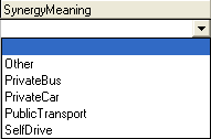 Lookup Table Maintenance - luTransport (SynergyMeaning field)