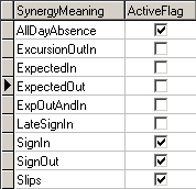 luAbsenceEventType (active records)