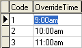 luAbsencePeriod OverrideTime