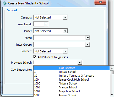 luSchool lookup table example of use