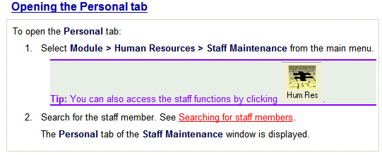 Online help hotspot open