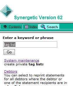 Online help search