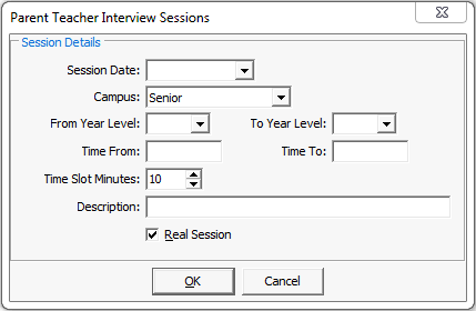 Creating parent teacher interview sessions
