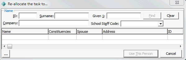 Re-allocate the task to window