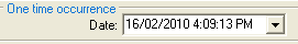 Report Scheduling (cut down, one time occurance date)