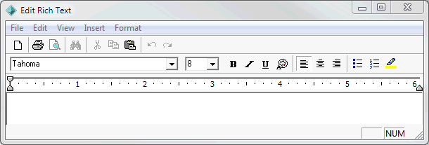 Rich Text Editor(blank)