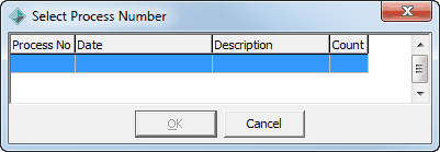 Select Process Number (deleting student report archive)