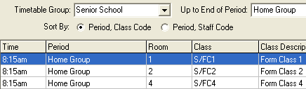set attendance search criteria - up to end of period example
