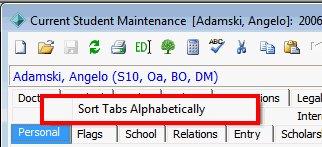 Sort Tabs Alphabetically