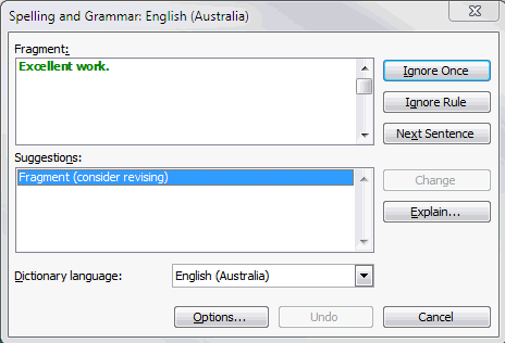 Spelling window