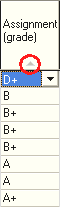 Student Results Maintenance - All Students tab (sorting, reversed)