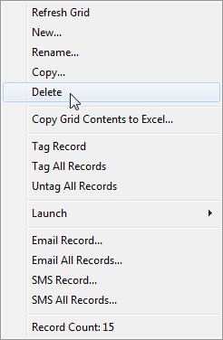 Subject Assessment Selector (Right click on subject assessment)