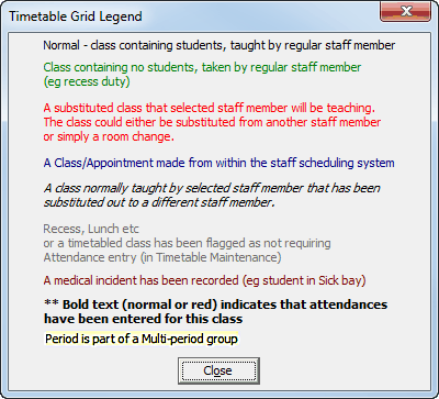 Timetable Grid Legend window (v65)
