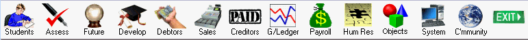 Top menu captions