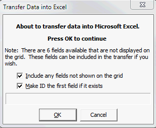 Transfer Data into Excel window (2)