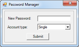 Community Management - Other tab Password Manager dialog