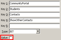 Configuration File Maintenance - ContactsShowOtherContacts setting (value cutdown, portal)