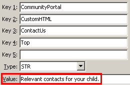 Configuration File Maintenance - ContactUsTop setting (value cutdown, portal)