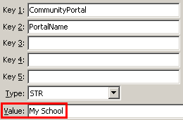 Configuration File Maintenance - PortalName setting (value cutdown, portal)