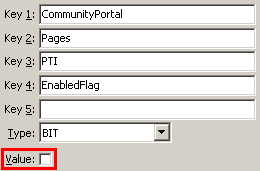 Configuration File Maintenance - PTIEnabledFlag setting (value cutdown, portal)