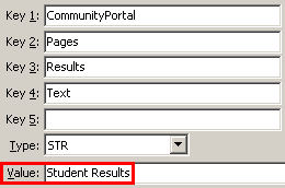Configuration File Maintenance - ResultsText setting (value cutdown, portal)