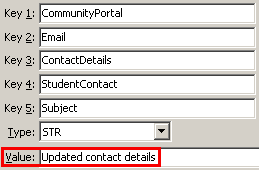 Configuration File Maintenance - StudentContactSubject setting (value cutdown, portal)