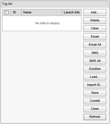 Tag Listwindow (cut down)