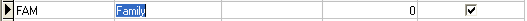 Lookup Table Maintenance entry