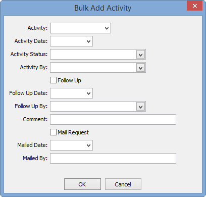 Bulk Add Activity