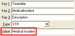 Configuration File Maintenance (MedicalIncident)