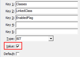 Configuration File Maintenance - LinkedClass,EnabledFlag