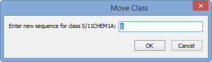 Move Class window