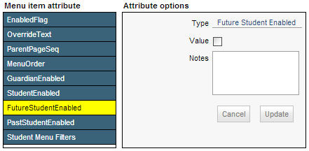 Configuration - FutureStudentEnabled attribute (Community Portal)