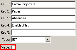 Configuration File Maintenance - AbsencesEnabledFlag setting (value cutdown, portal)