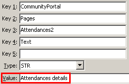 Configuration File Maintenance - AbsencesExtendedTextsetting (value cutdown, portal)