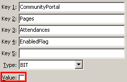 Configuration File Maintenance - AttendancesEnabledFlag setting (value cutdown, portal)