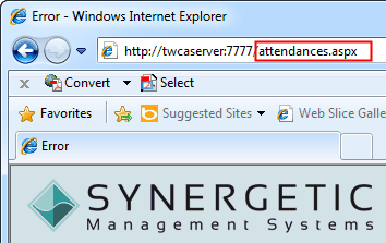 Configuration File Maintenance - AttendancesURL setting (URL highlight, portal)